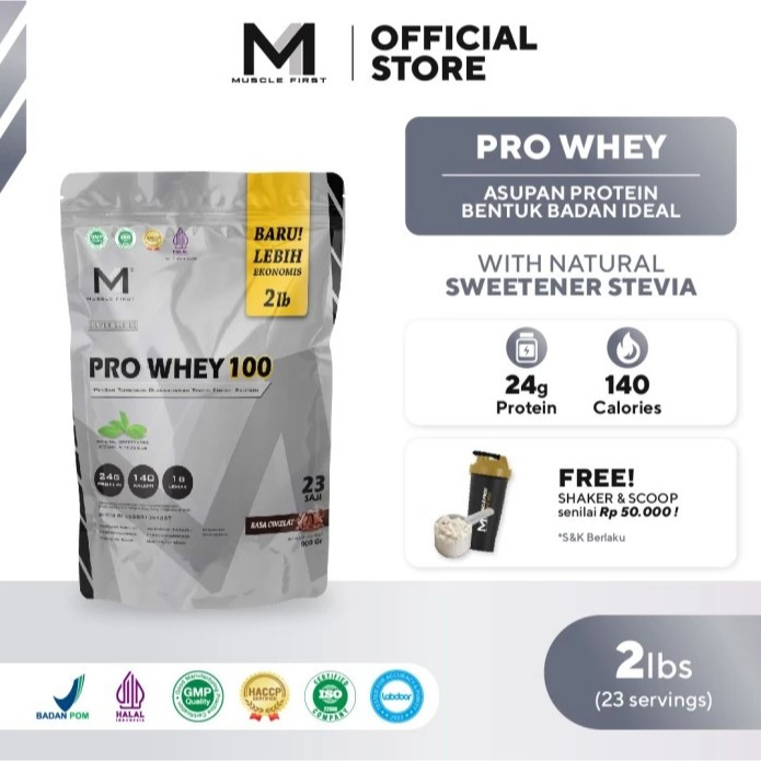 Muscle First Pro Whey 100 2lb 2 lbs M1 Pro Whey 100 Protein