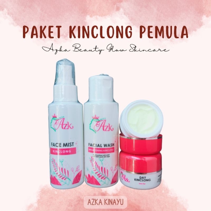 PAKET BRIGHTENING KINCLONG AZKA BEAUTY GLOW SKINCARE