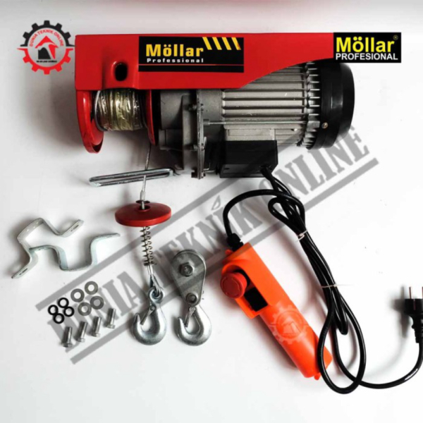 Katrol Elektrik 300Kg MOLLAR Electric Hoist Mollar 300kg Takel Listrik Diskon