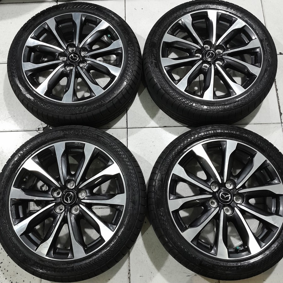VELG MOBIL BEKAS STD MAZDA CX3 R18 + BAN