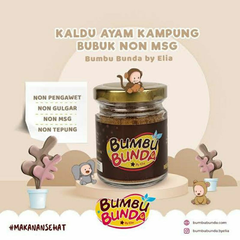Kaldu MPASI Bumbu Bunda by Elia kemasan 50gr | Bumbu MPASI