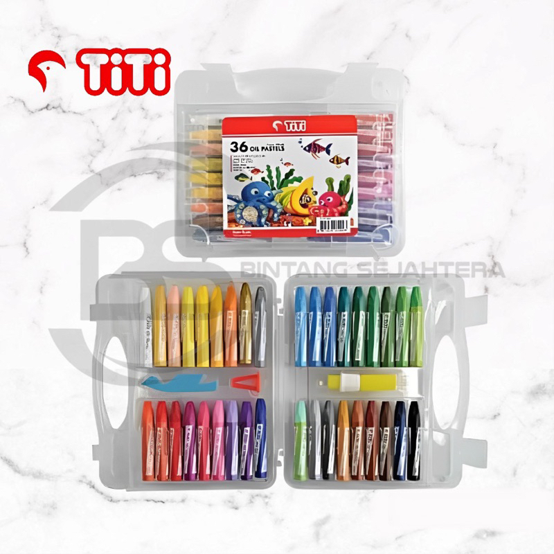 

crayon minyak / oil pastel TITI 36 warna