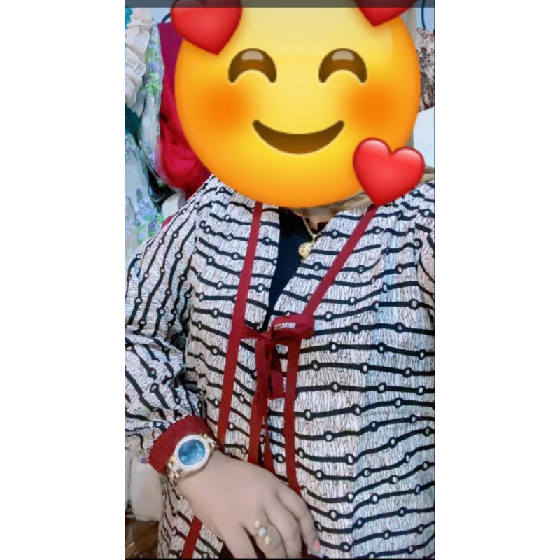 GAMIS HANAN 2IN1 ORI BANYU BIRU BATIK PEKALONGAN PREMIUM 2