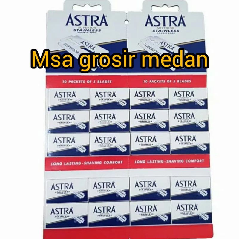 pisau silet astra platinum asli 100% 1pack isi 5pc