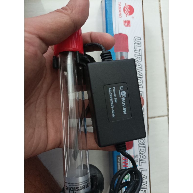 SEPAKET ASESORIS AKUARIUM LAMPU UV DAN WAVE MAKER