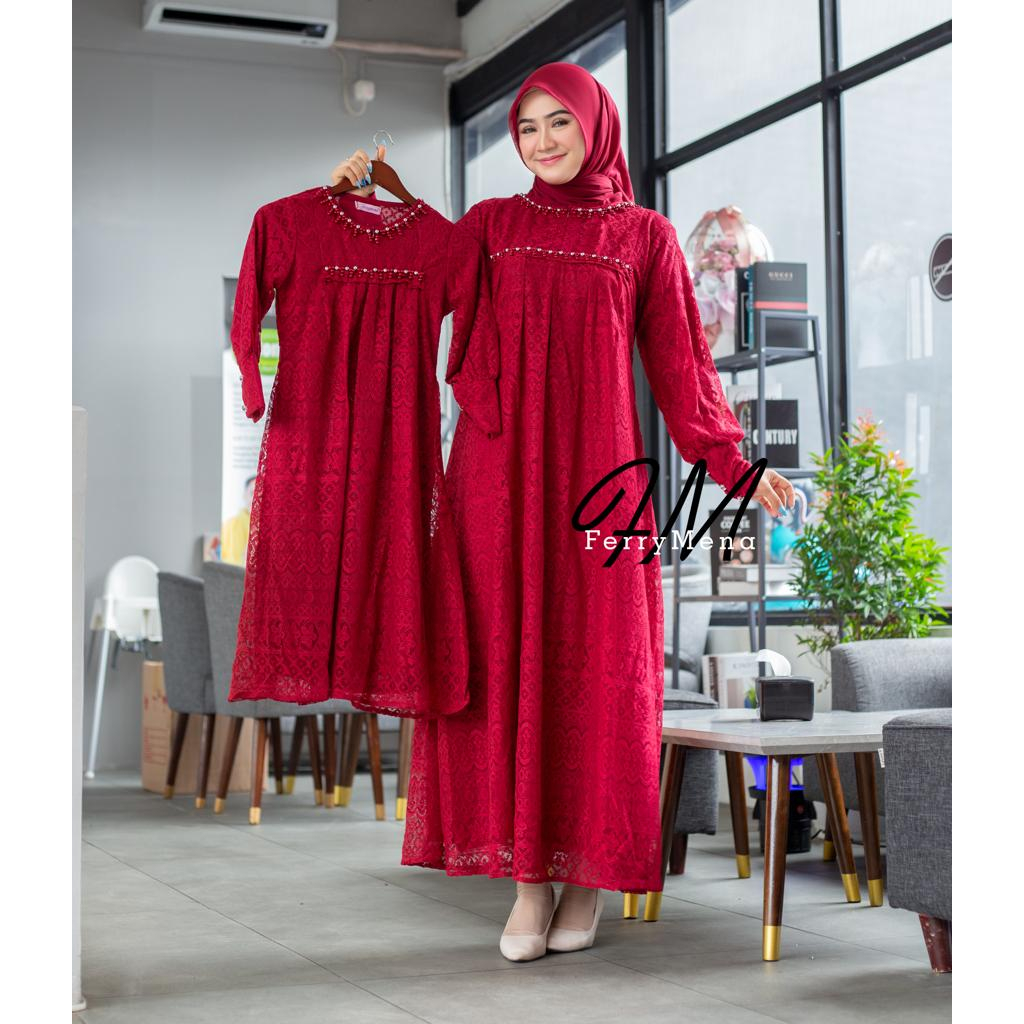 Couple Gamis sahira|Gamis ibu dan anak|Couple Gamis lebaran|Couple Gamis keluarga|Couple gamis terba