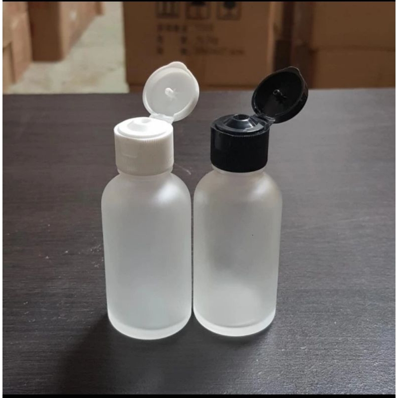 Botol Kaca 30ml Frosted Botol Fliptop 30ml Frosted Kaca Botol 30ml Kaca Frosted Tutup Fliptop