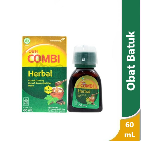 OBH Combi Herbal 60 mL - obat batuk herbal berdahak kering pelega tenggorokan