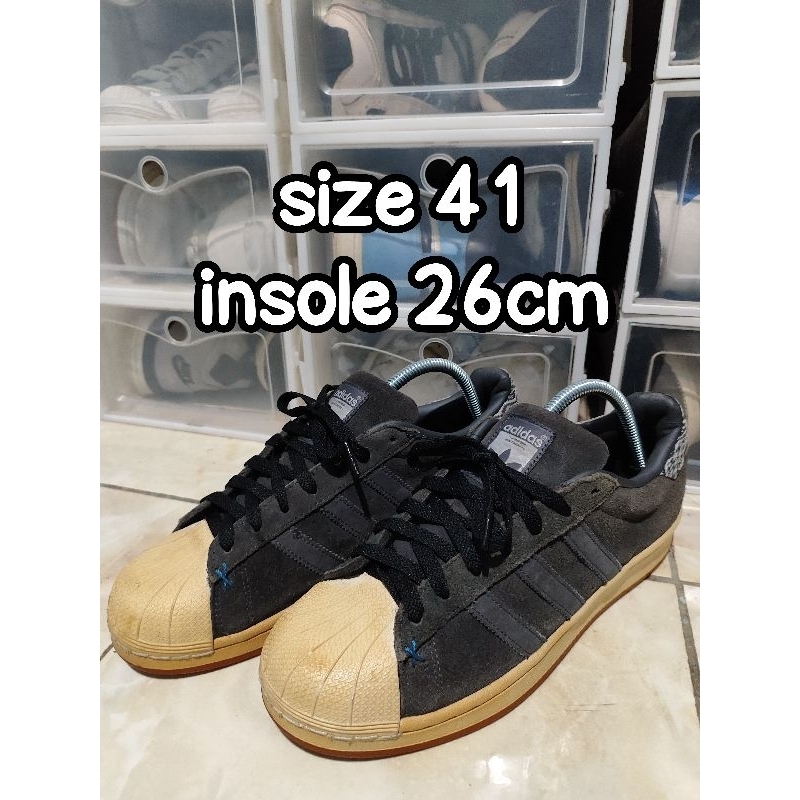 Sepatu second Adidas Superstar size 41 insole 26cm