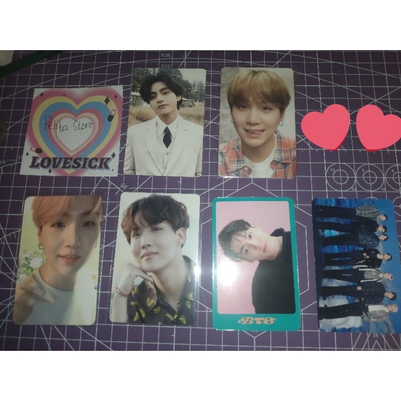 Photocard Suga melet samsung Taehyung photofolio mini dicon suga