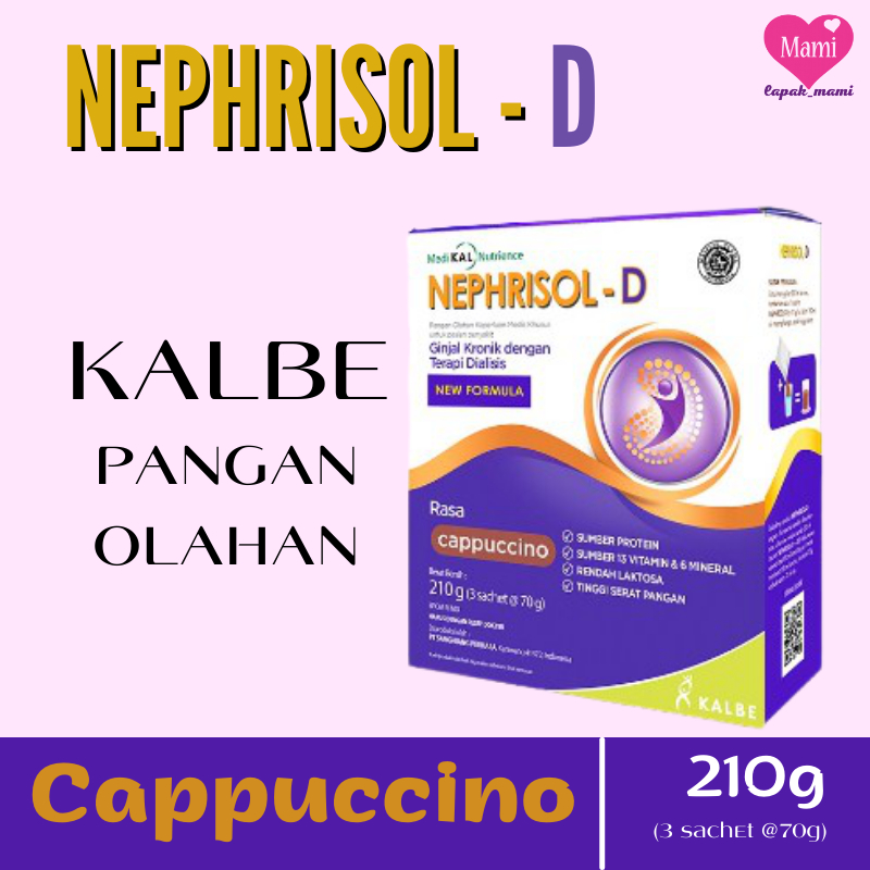 

Nephrisol-D 210g Cappuccino Kalbe Pangan Olahan