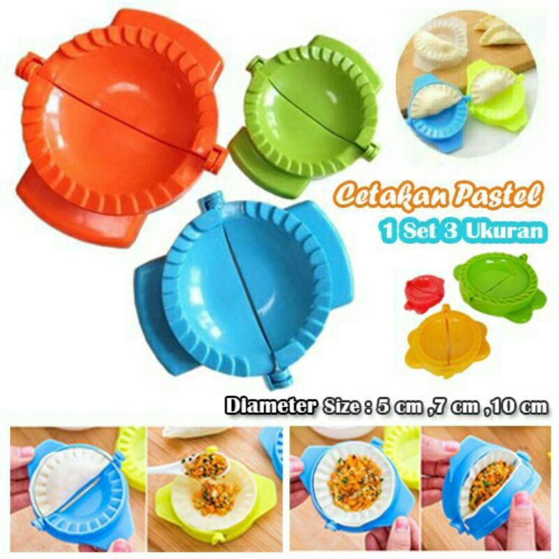 Cetakan Pastel Plastik / Cetakan Pastel 1 set isi 3