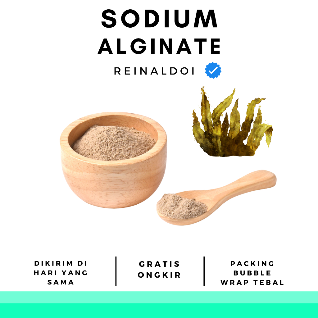 

Sodium Alginate Food Grade Alginat Bubuk 100 GR