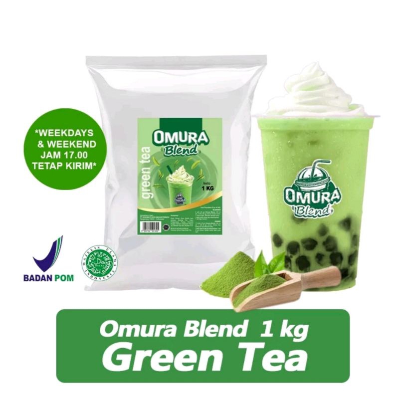 

Omura Blend Bubuk Minuman Rasa Green Tea / Powder Drink Green Tea 1 KG