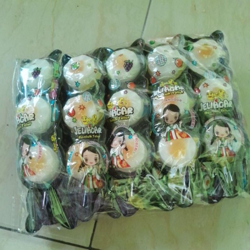 

jeli agar bentuk telur