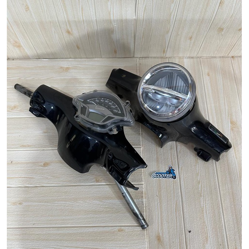 Paket Kepala Batok Stang Set HeadLamp Speedometer Vespa LX S Facelift