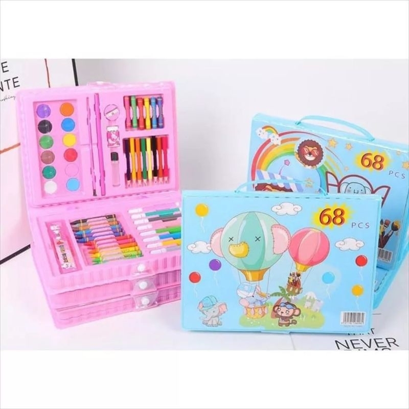 

Crayon Set 68 pcs Krayon / Pensil Mewarnai Anak 68 Pcs