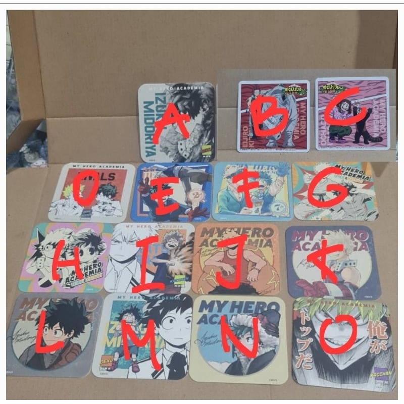 Koleksi Coaster Official Boku no Hero Academia Kacchan Deku Bakudeku Bakugou Katsuki Midoriya Izuku 