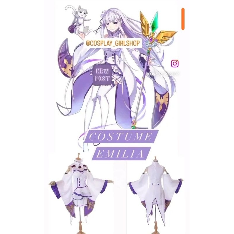 costume Emilia cosplay