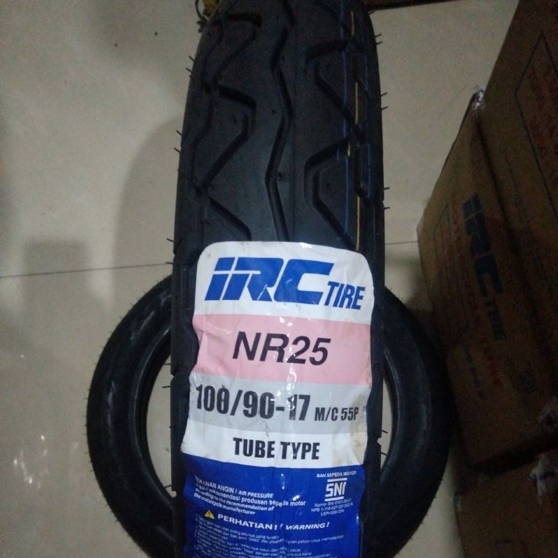 Ban IRC 100 90 Ring 17 NR25 Tube Type Ban Luar Motor IRC 100/90-17 NR 25 Road Sport Tubetype