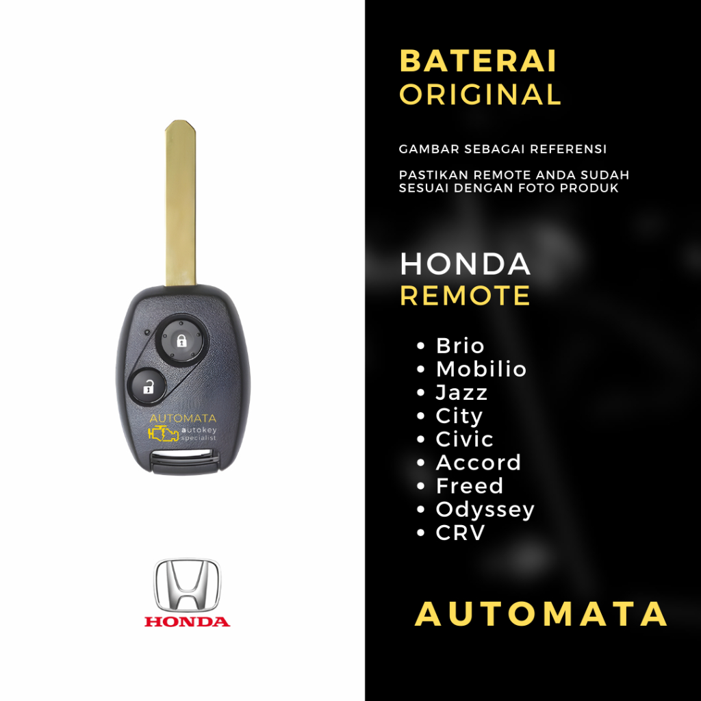Baterai Remote Kunci Honda CRV 2010 Original Panasonic
