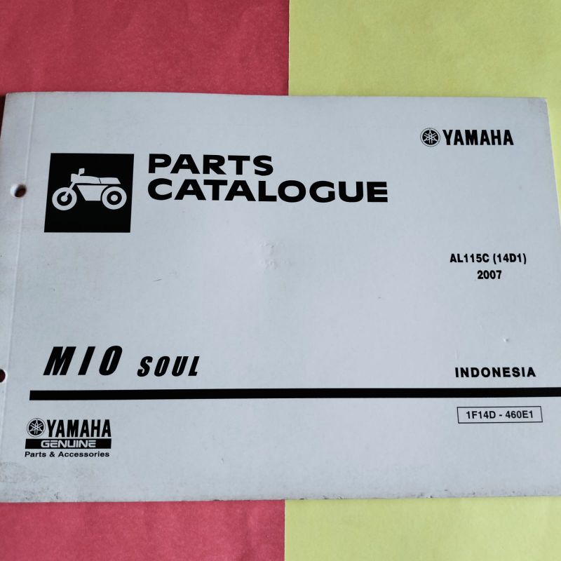 BUKU KATALOG MIO SOUL 2007 AL115C (14D1) ORIGINAL YAMAHA.