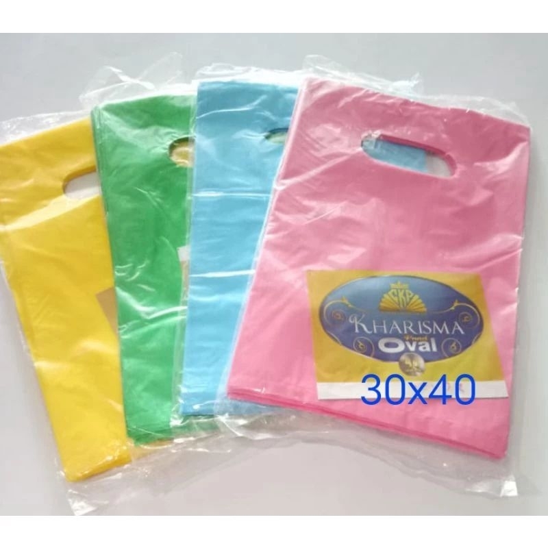 

plastik pond oval tas olshop kharisma polos isi 50 ukuran 30x40
