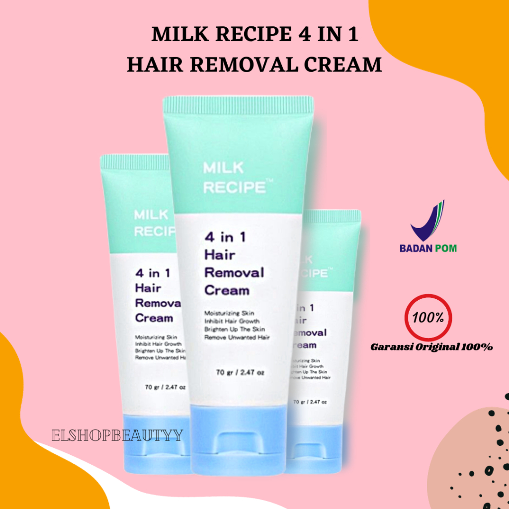 HAIR REMOVAL CREAM MILK RECIPE 4in1 HAIR REMOVAL CREAM 70GR