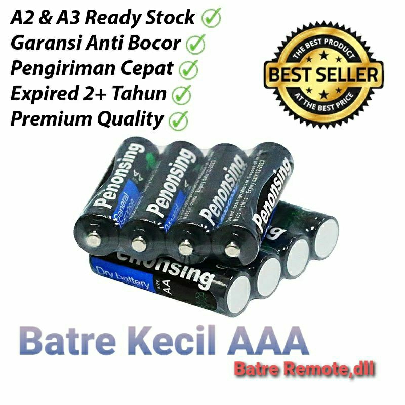 Baterai AAA / Batre A3 (Baterai kecil)