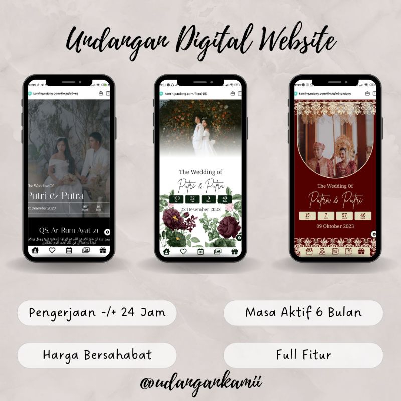 [PROMO] Undangan Digital Website | Undangan Pernikahan Digital | Undangan Pernikahan | Undangan Digi