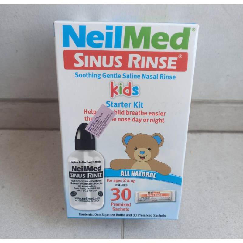 Neilmed Sinus Rinse Kids Starter Kit with Bottle and Premixed 30 Sachets