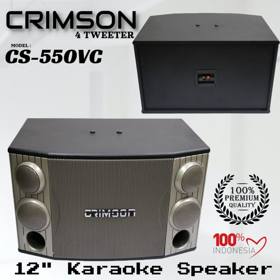 SPEAKER PASIF CRIMSON 12 INCH CRIMSON CS 550 VC SEPASANG CS550VC 550VC