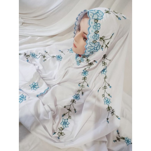 Mukena Terusan Dewasa Bordir |  Mukenah Mukena Dewasa | Mukena Lajuran Bordir