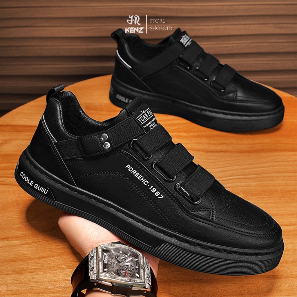 Sepatu Pria Sneakers Hitam Casual 100% original import sepatu snekers cowok kuliah kampus keren pria