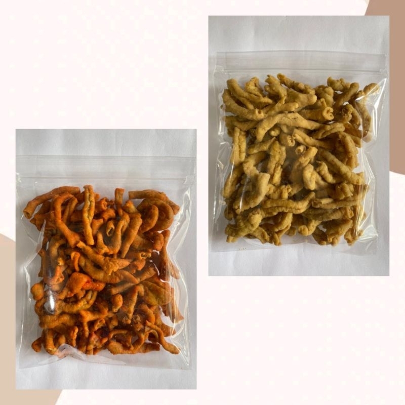 

KERIPIK USUS AYAM ORIGINAL DAN PEDAS 200GR / KERIPIK USUS ENAK, GURIH, DAN RENYAH