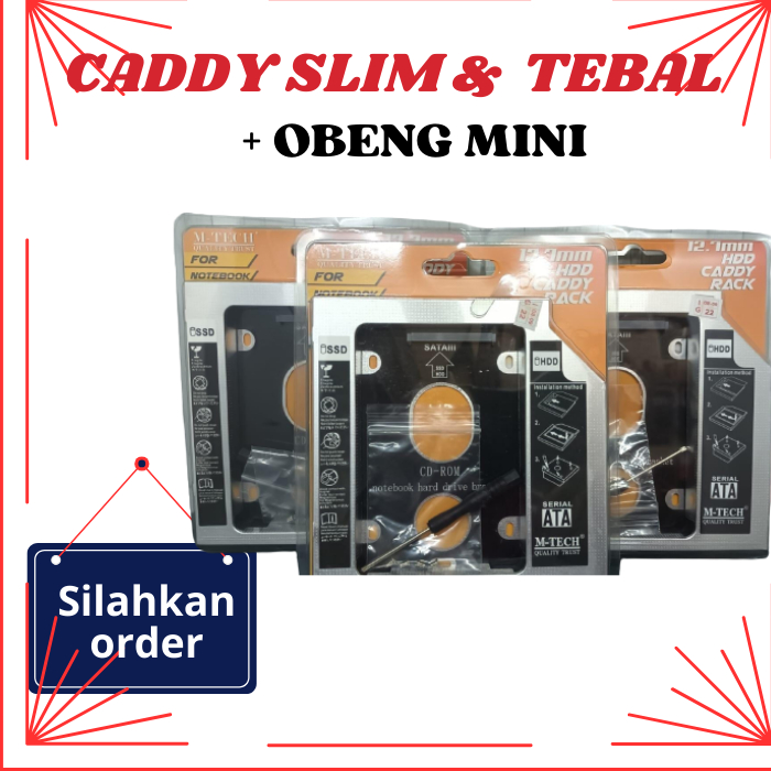 HDD TAMBAHAN CADDY / HARDISK TAMBAHAN / CADDY