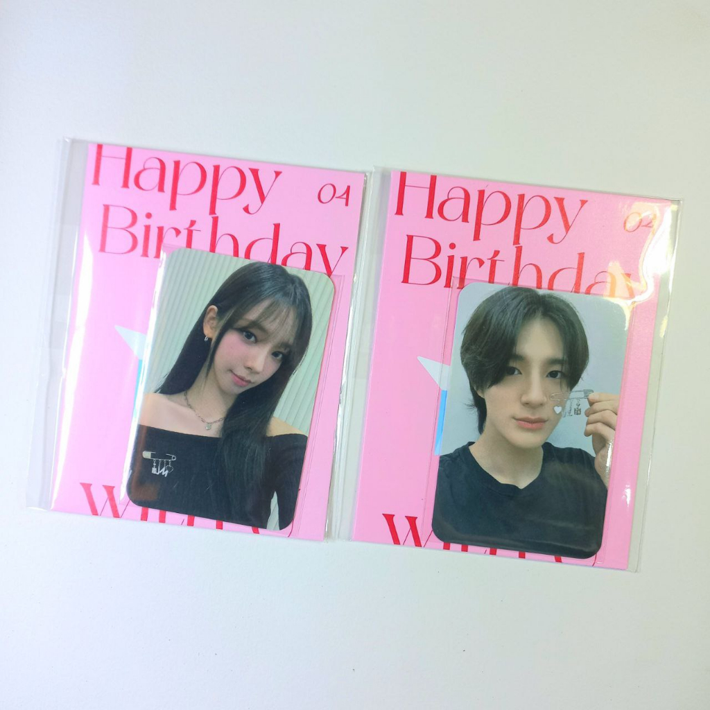 ready stock sealed karina jeno birthday card sm artist aespa winter ningning giselle nct dream Mark 