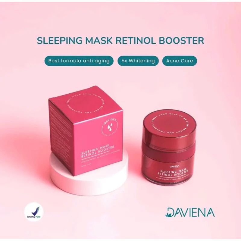 SLEEPING MASK RETINOL BOOSTER DAVIENA SKINCARE ORI