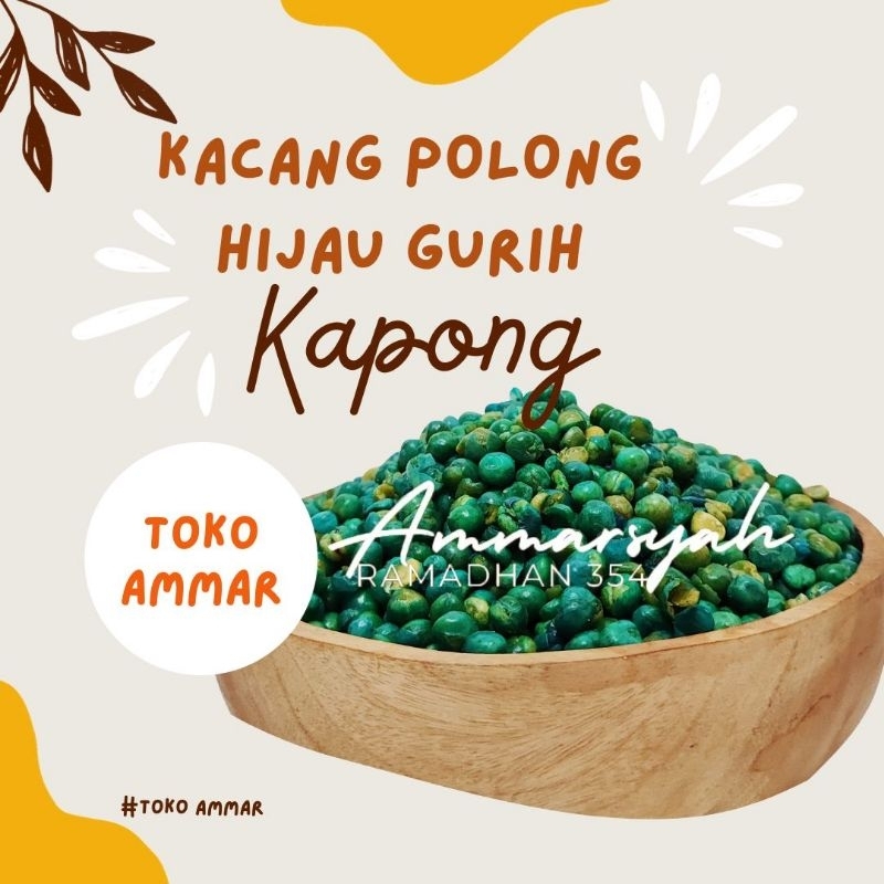 

Kacang Polong hijau Gurih Renyah (250gram)/ 1/4 Kg,Camilan Murah