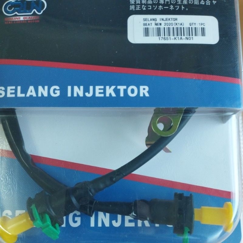 Crun SELANG INJEKTOR BEAT NEW 2020 (K1A) /GENIO (K0J) /SELANG POMPA BENSIN INJEKSI FUEL PUMP