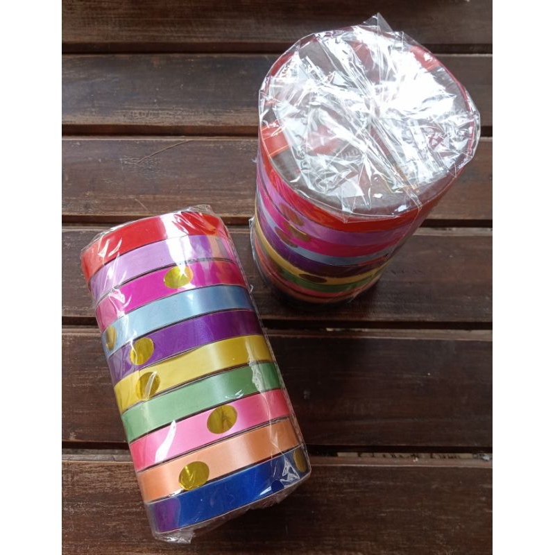 

Pita jepang warna warni / pita kado / pita sendaren 1 roll