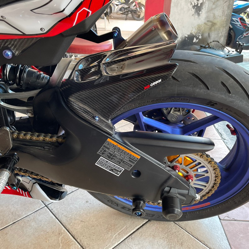 Cover arm ZX25R model ZX6R kaki hitam doff topi carbon kevlar