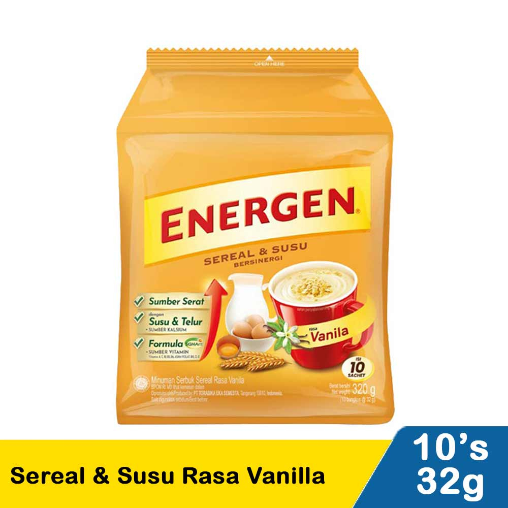 

Energen Rasa Vanilla isi 10 Sachet