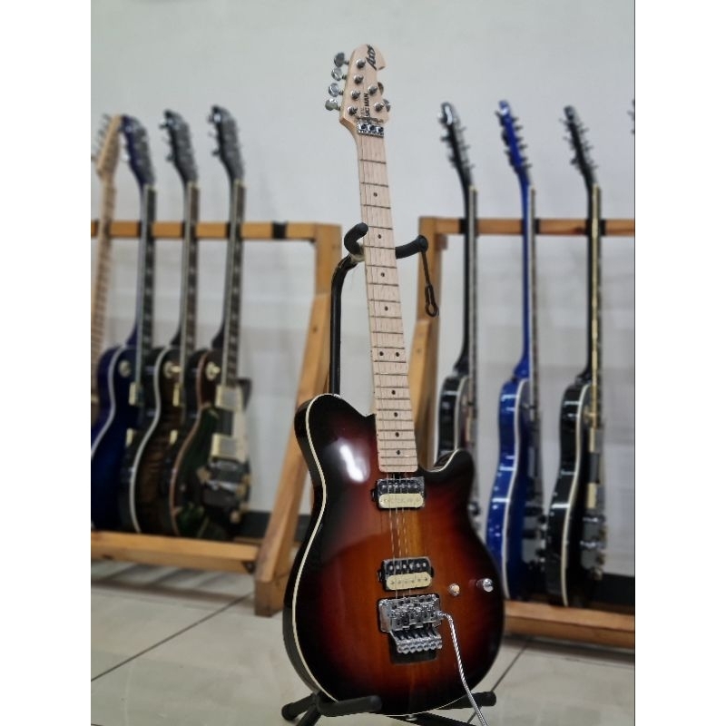 gitar musicman axis sunburst elektrik listrik