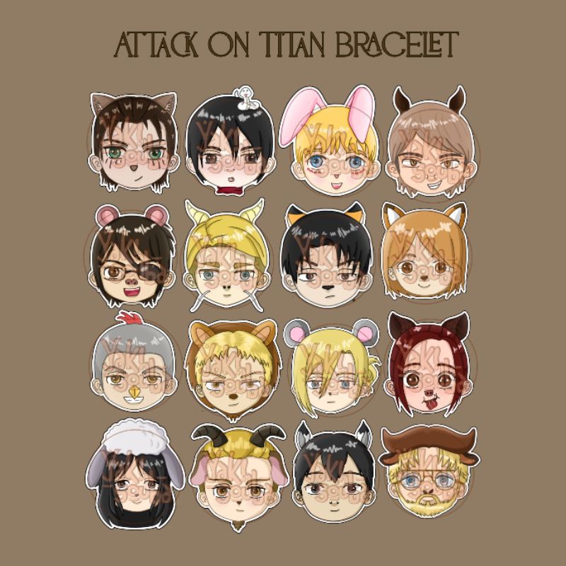 ATTACK ON TITAN BRACELET / Gelang Aot Anime Fanmerch