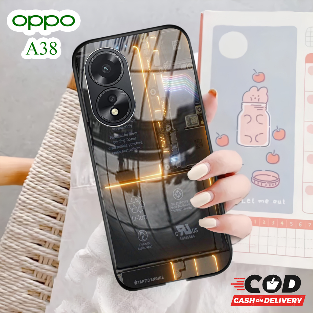 Softcase Glass Kaca OPPO A38 2023 [ T15].