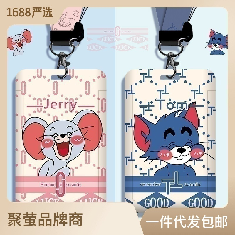 

ID Card Holder Motif Tom & Jerry /Photocard Holder / Tali Gantung /Name Tag / Tom / Jerry