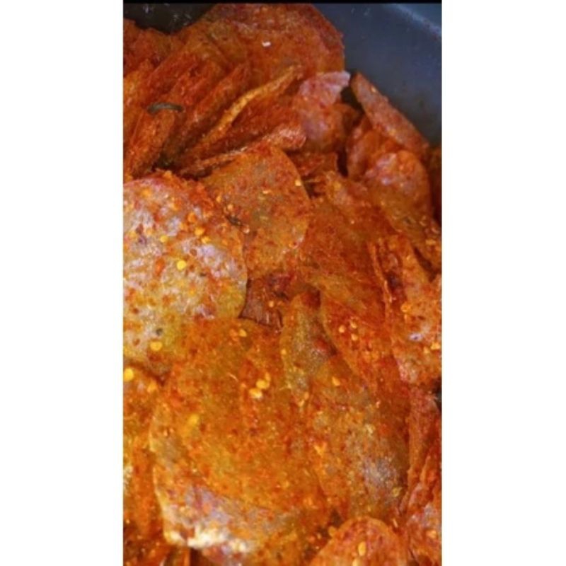 

Kripik kaca pedas daun jeruk 100g