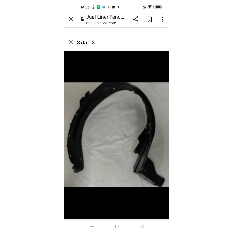 liner fender spakbor Karimun wagon R depan asli SGP