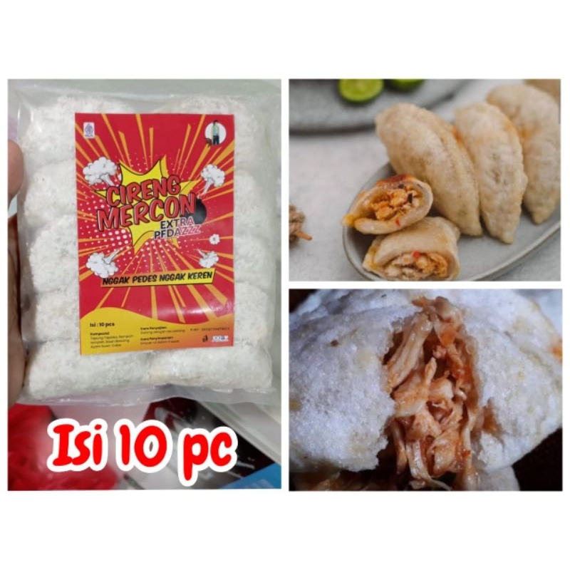 

Cireng mercon ayam suwir